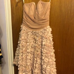 Asos Strapless Blush colored Dress Size 2